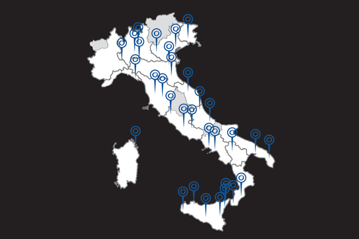 Le sedi Powering in tutta Italia