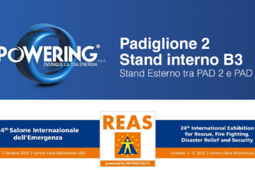 Powering partecipa alla fiera REAS 2025 salone internazionale dell'emergenza