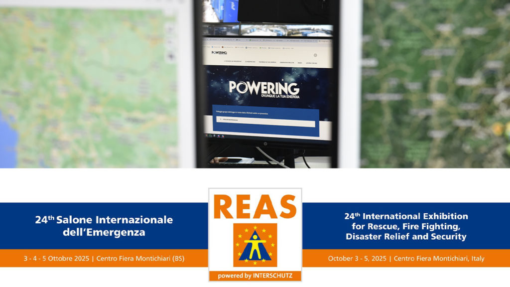 Centrale operativa in presenza al reas 2025 presso il salone internazionale dell'emergenza